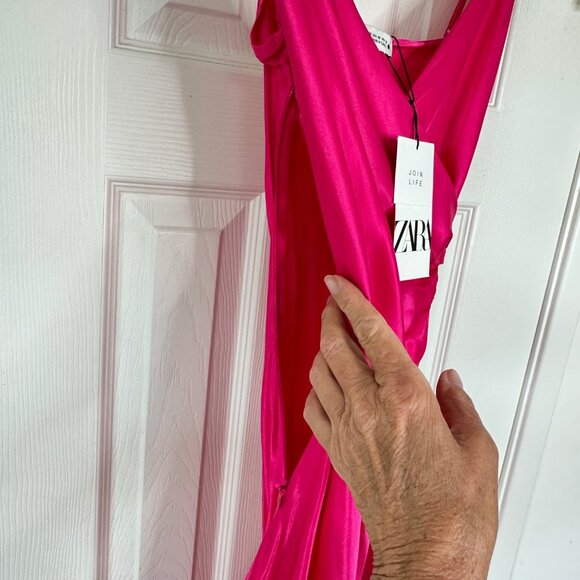 Zara Fuchsia Midi Dress - Picture 8 of 11